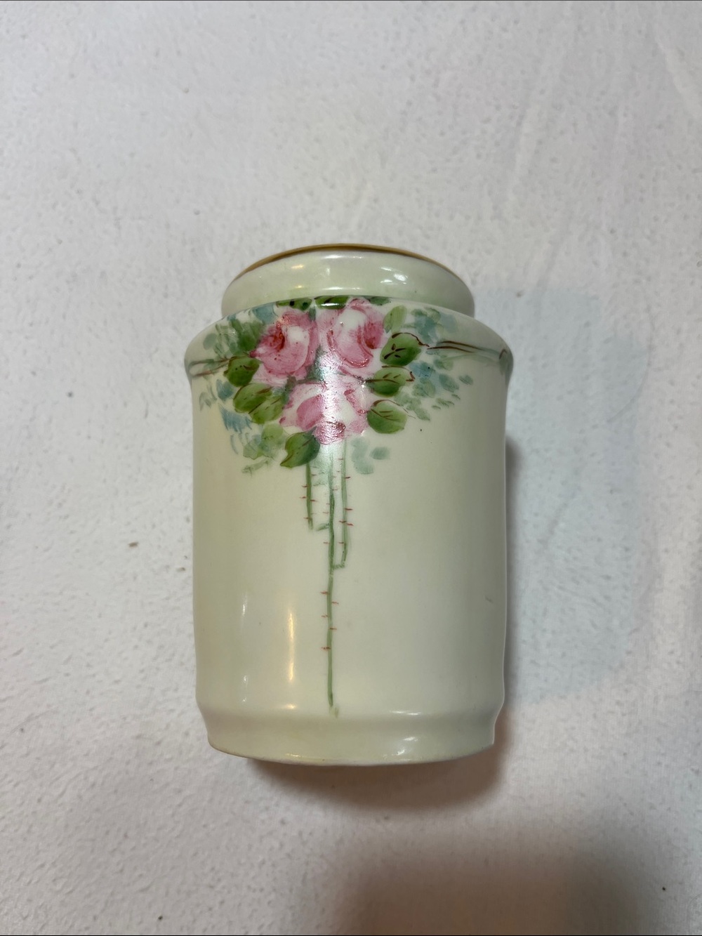 Japanese Hand Painted Porcelain Floral Sugar Shaker